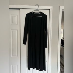White House Black Market Black Duster Cardigan
